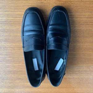 Classic Black Leather Loafers